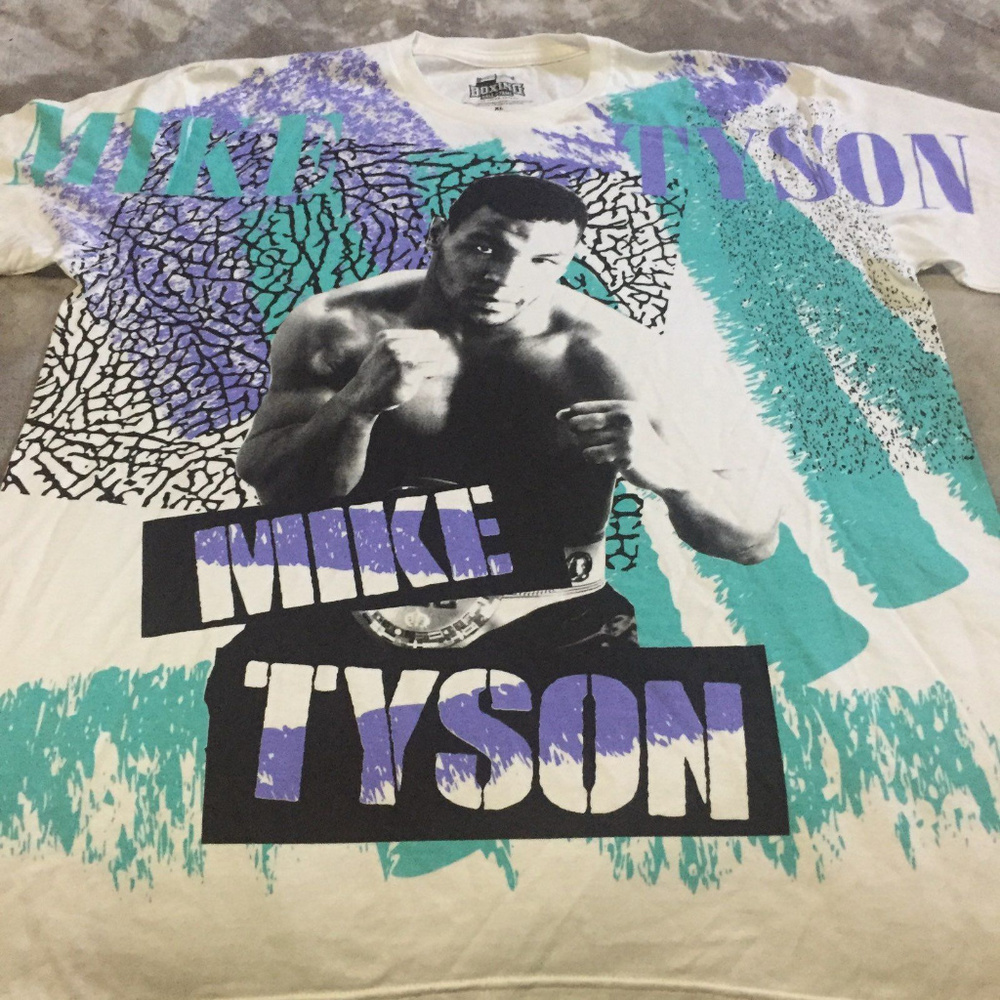 Mike Tyson 90s Style Vintage Style T-shirt - Picture 3 of 3